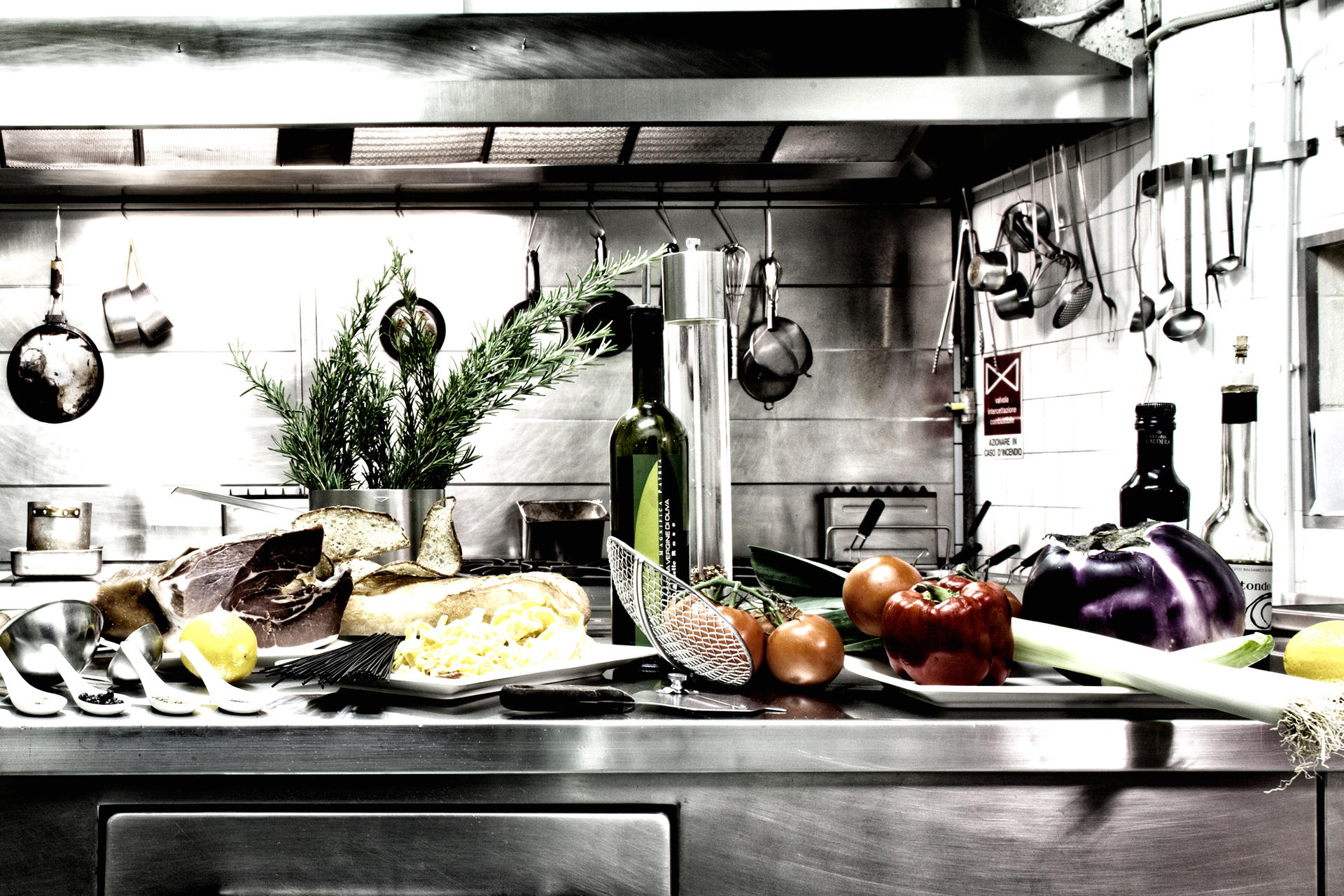 The Locanda's kitchen